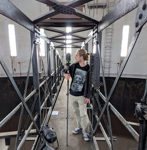 Laserscanner im Planetarium Hamburg