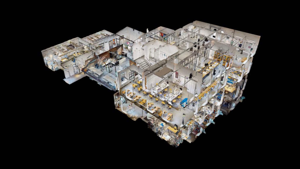 3D-Modell der Akademie JAK in der Dollhouse-Ansicht