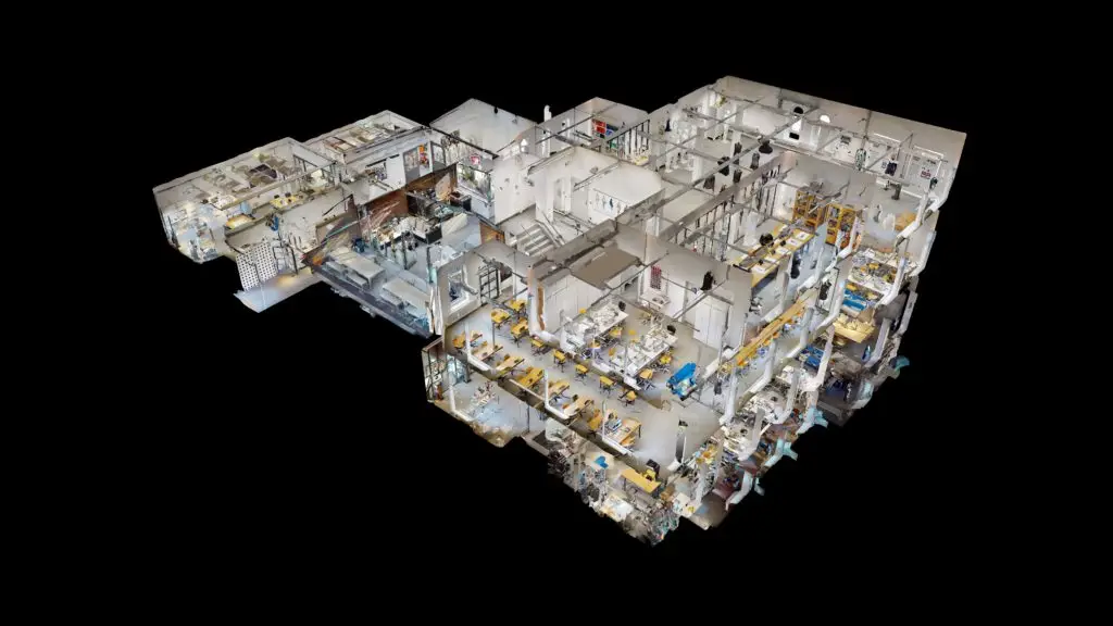 3D-Modell der Akademie JAK in der Dollhouse-Ansicht