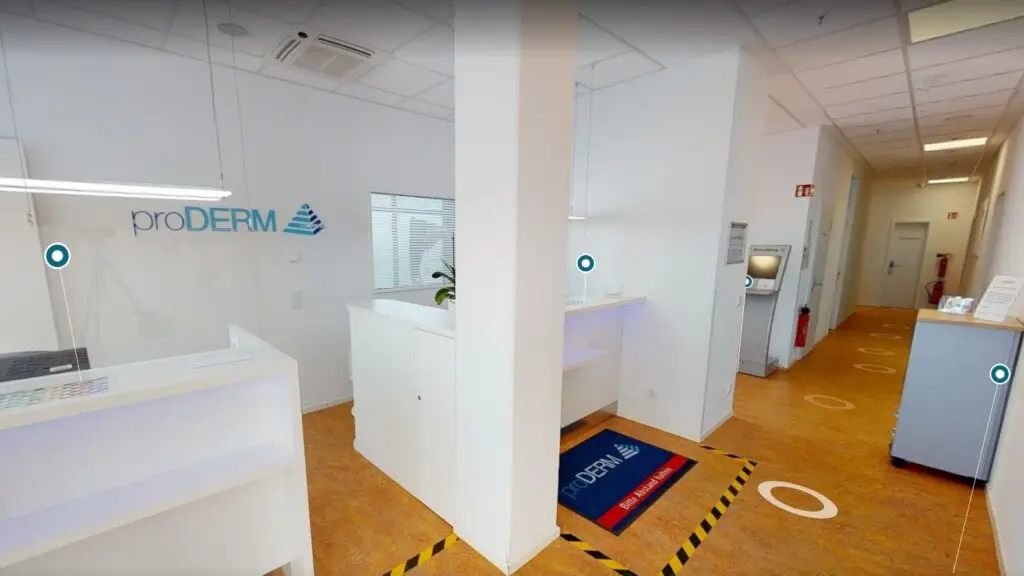 Empfang der proDERM Unit SOLARIS in Schenefeld im virtuellen Rundgang