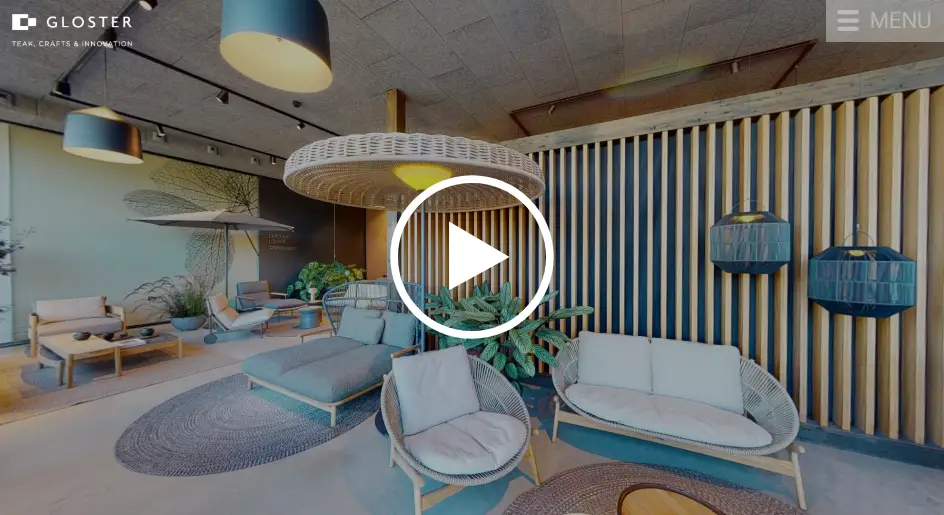 Der virtuelle Shop von Gloster Furniture öffnet sich mit Klick aufs Bild in einem neuen Tab!