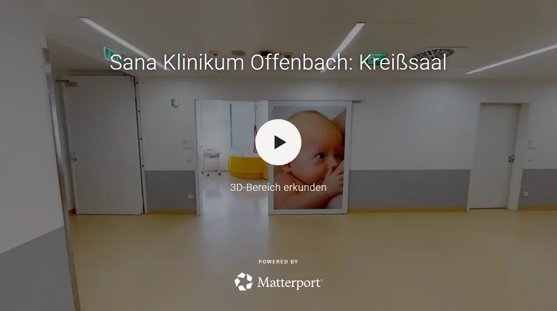 Virtueller Rundgang Kreißsaal
