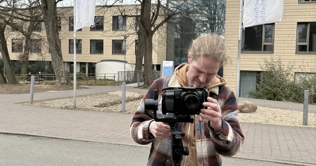 Dreharbeiten für das interaktive Video des Evangelischen Krankenhauses Alsterdorf