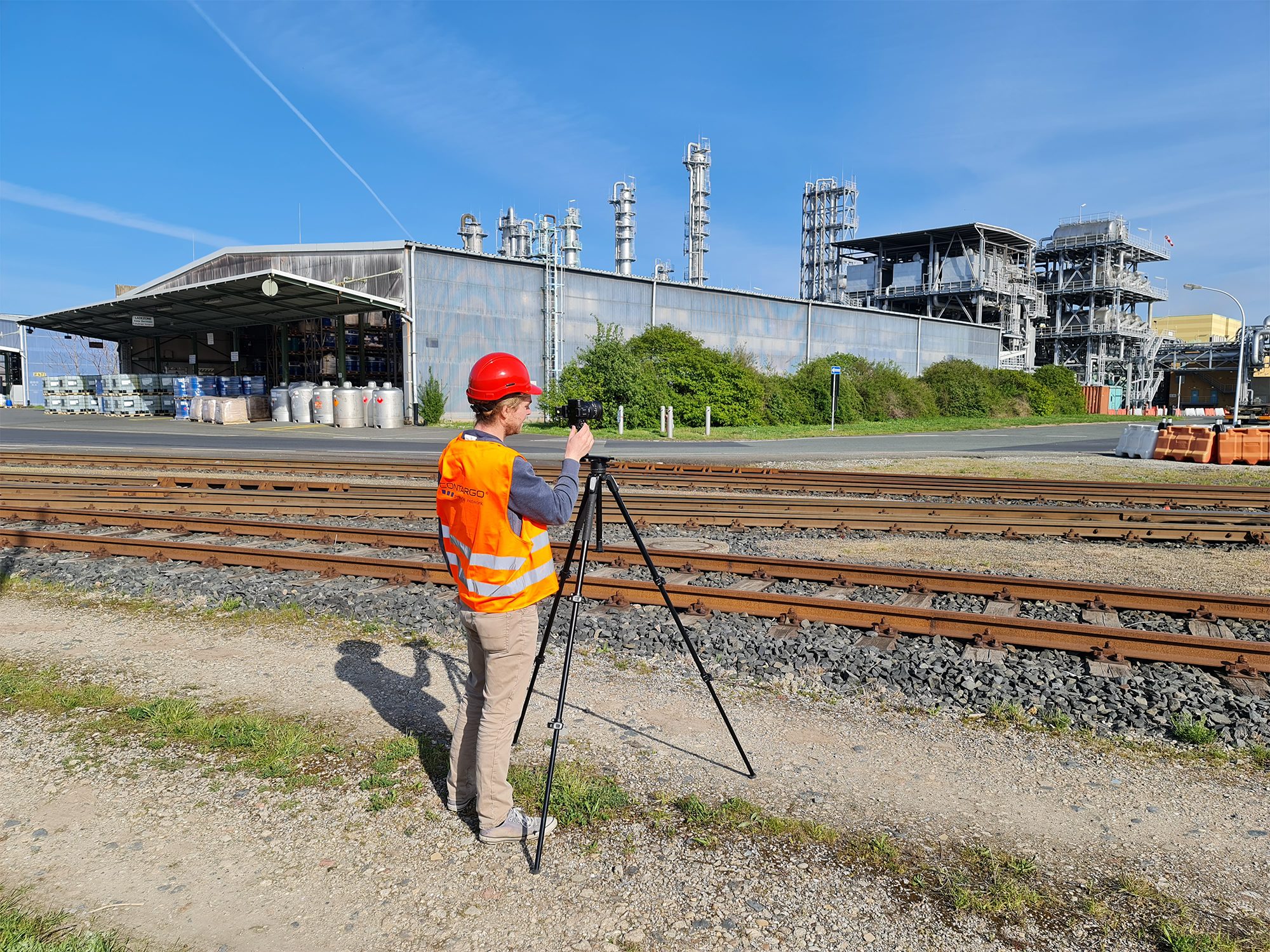 VR Tour für Contargo Making-Of Foto aus dem Virtual Reality Projekt für Contargo