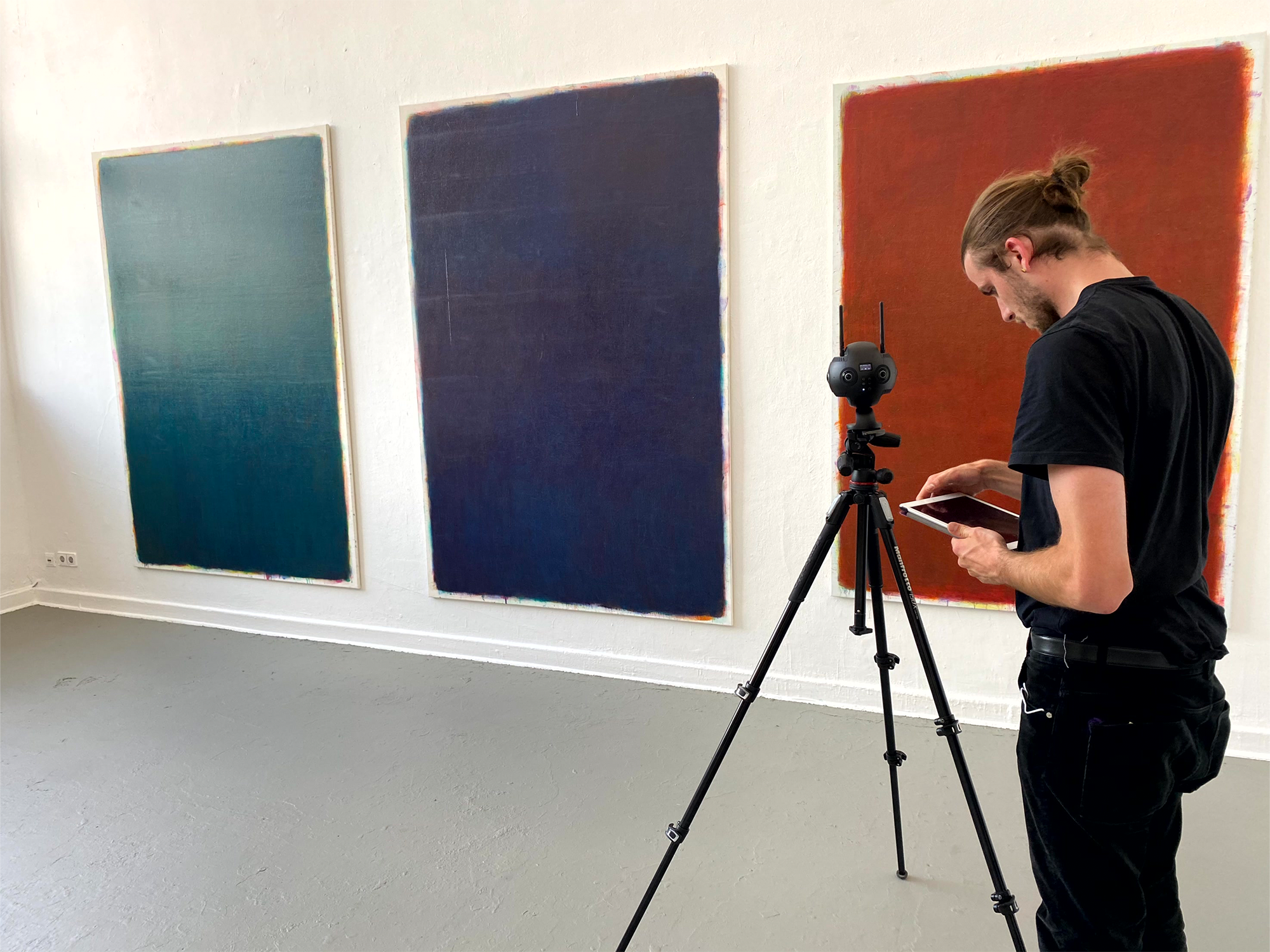 Virtual-Reality-Projekt-HFBK Making-Of-Foto aus dem Virtual Reality Projekt für die HFBK Hamburg